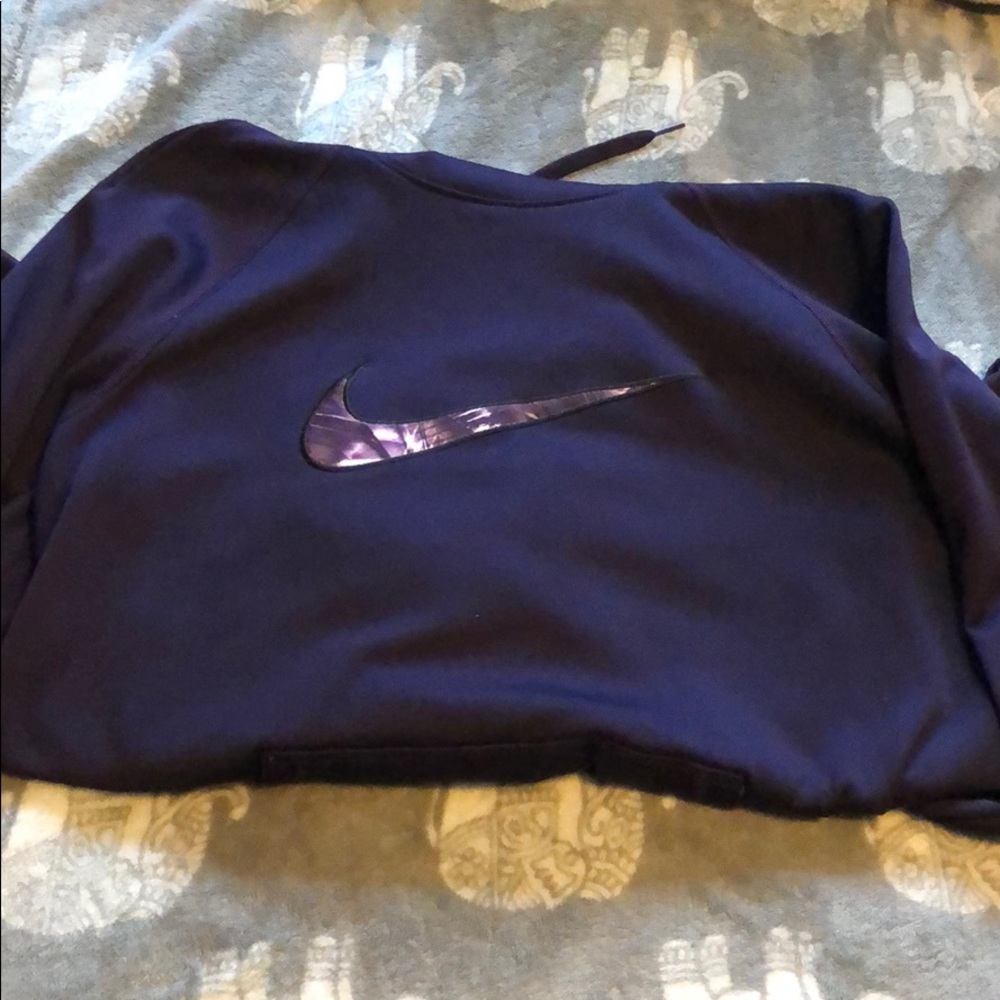 Nike purple tie dye logo sweatshirt!